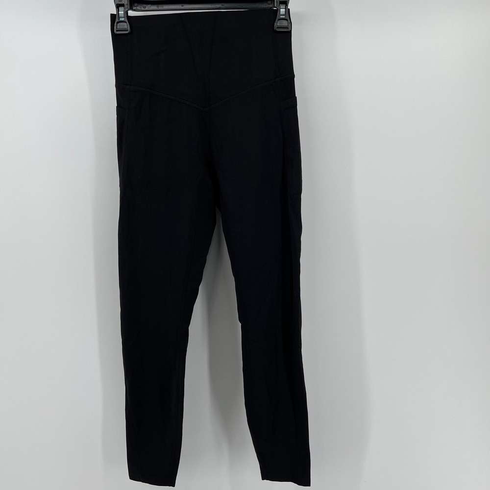 Halara UltraSculpt High Waisted Leggings Black Small 7/8 Length Pockets 02517159